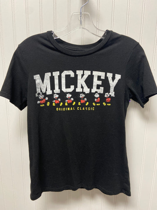 Black Top Short Sleeve Disney Store, Size Xs