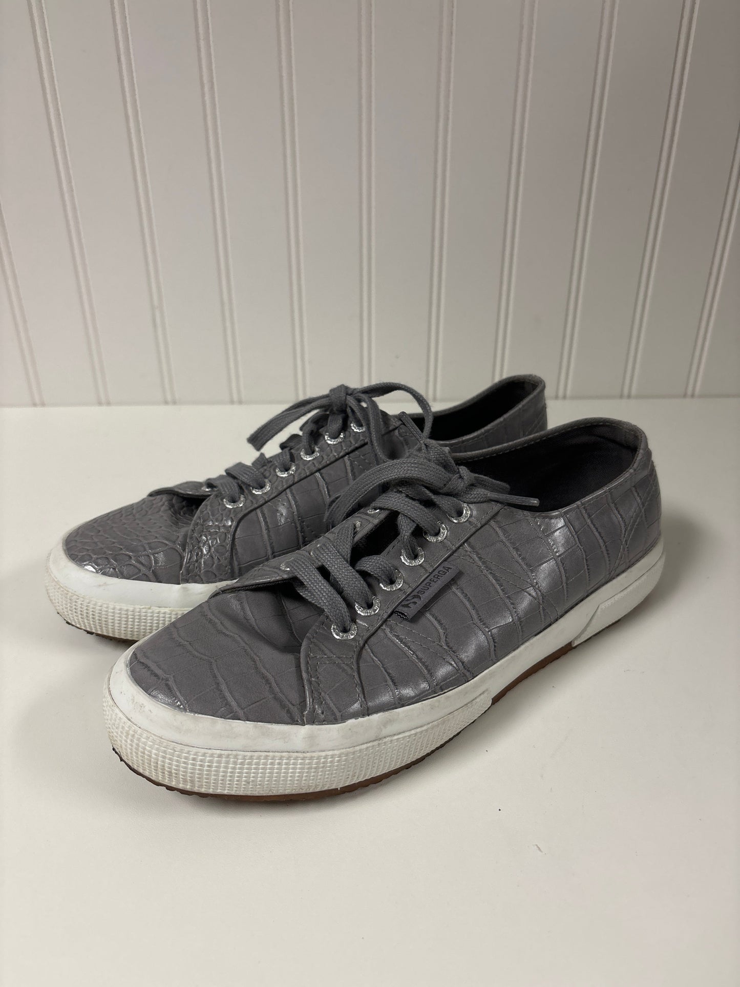 Grey Shoes Sneakers Superga, Size 9