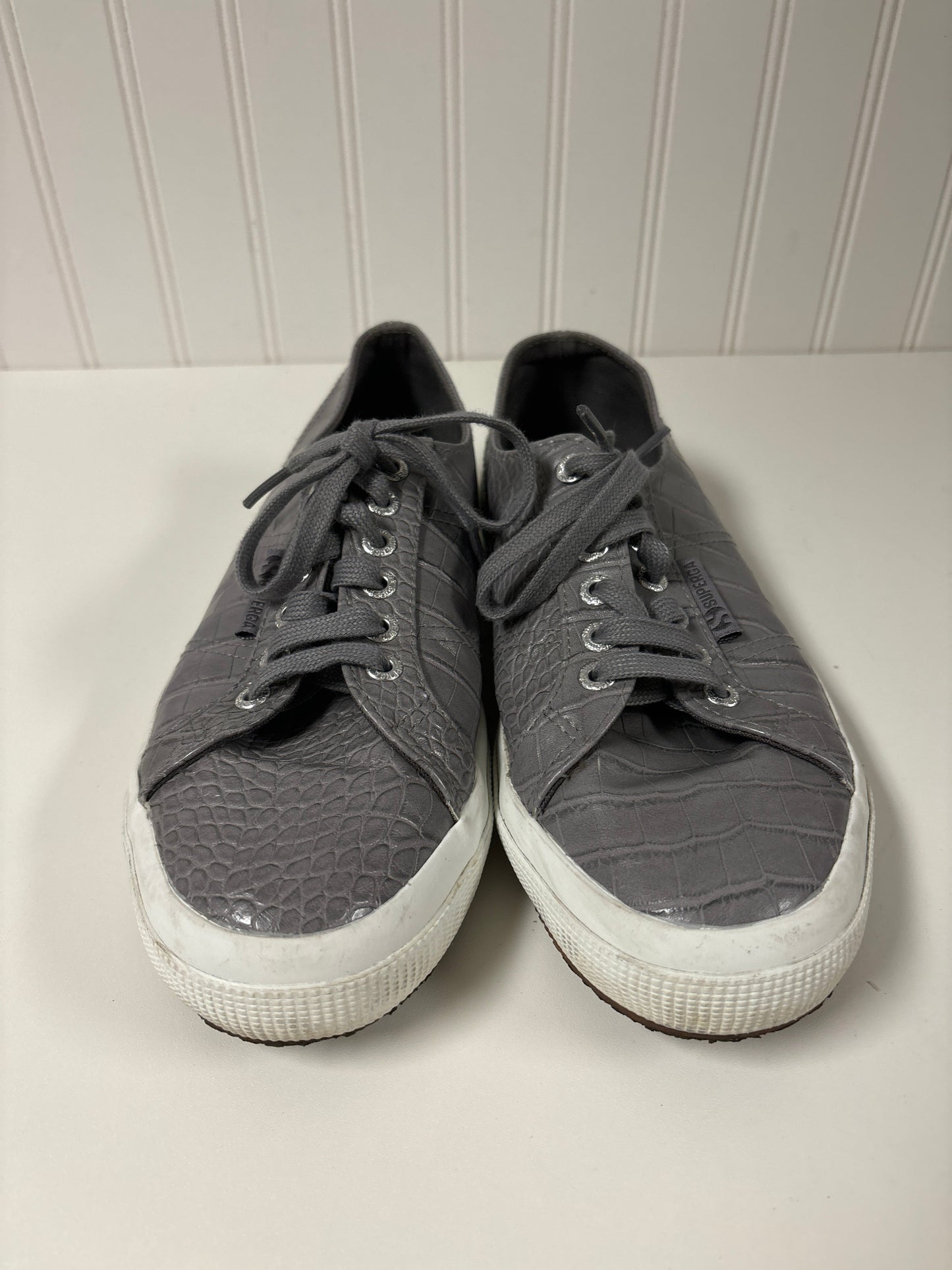 Grey Shoes Sneakers Superga, Size 9