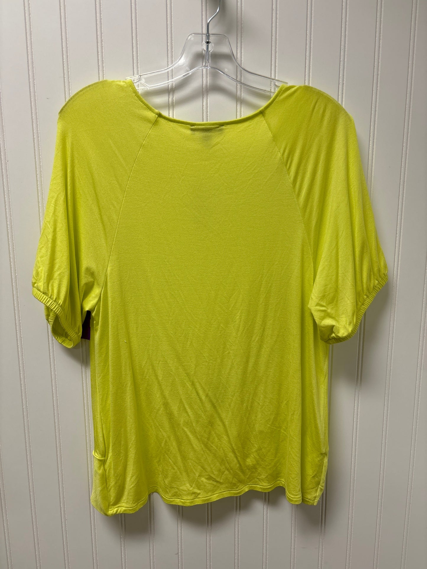 Yellow Top Short Sleeve Express, Size L