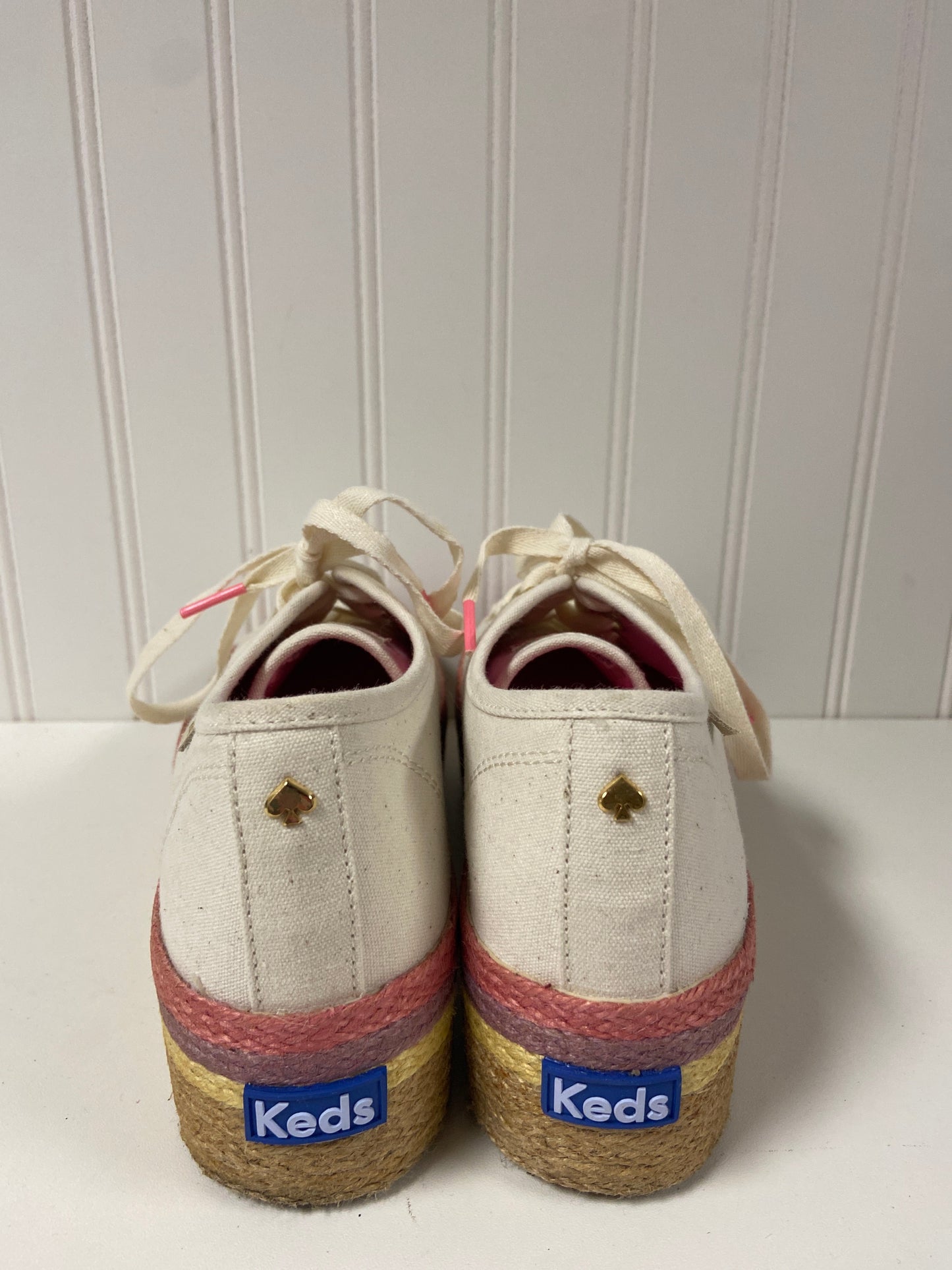 Cream Shoes Sneakers Keds, Size 7