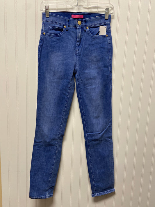 Blue Denim Jeans Designer Lilly Pulitzer, Size 0