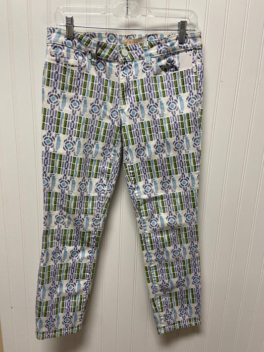 Jeans Designer By Tory Burch In Geometric Pattern, Size: 27