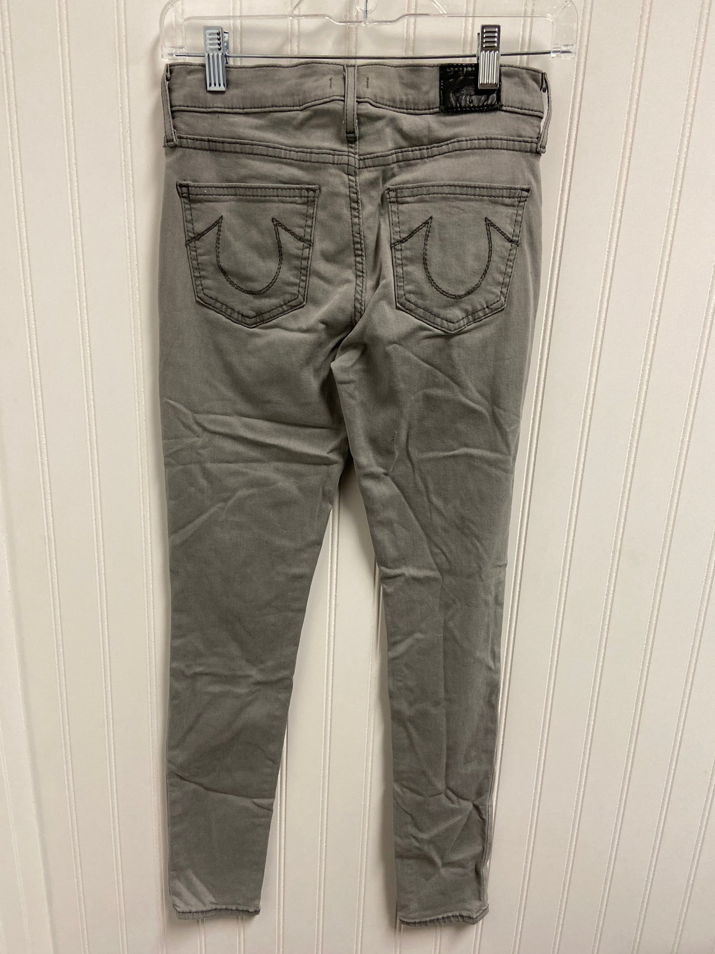 Jeans Designer By True Religion In Grey Denim, Size: 4