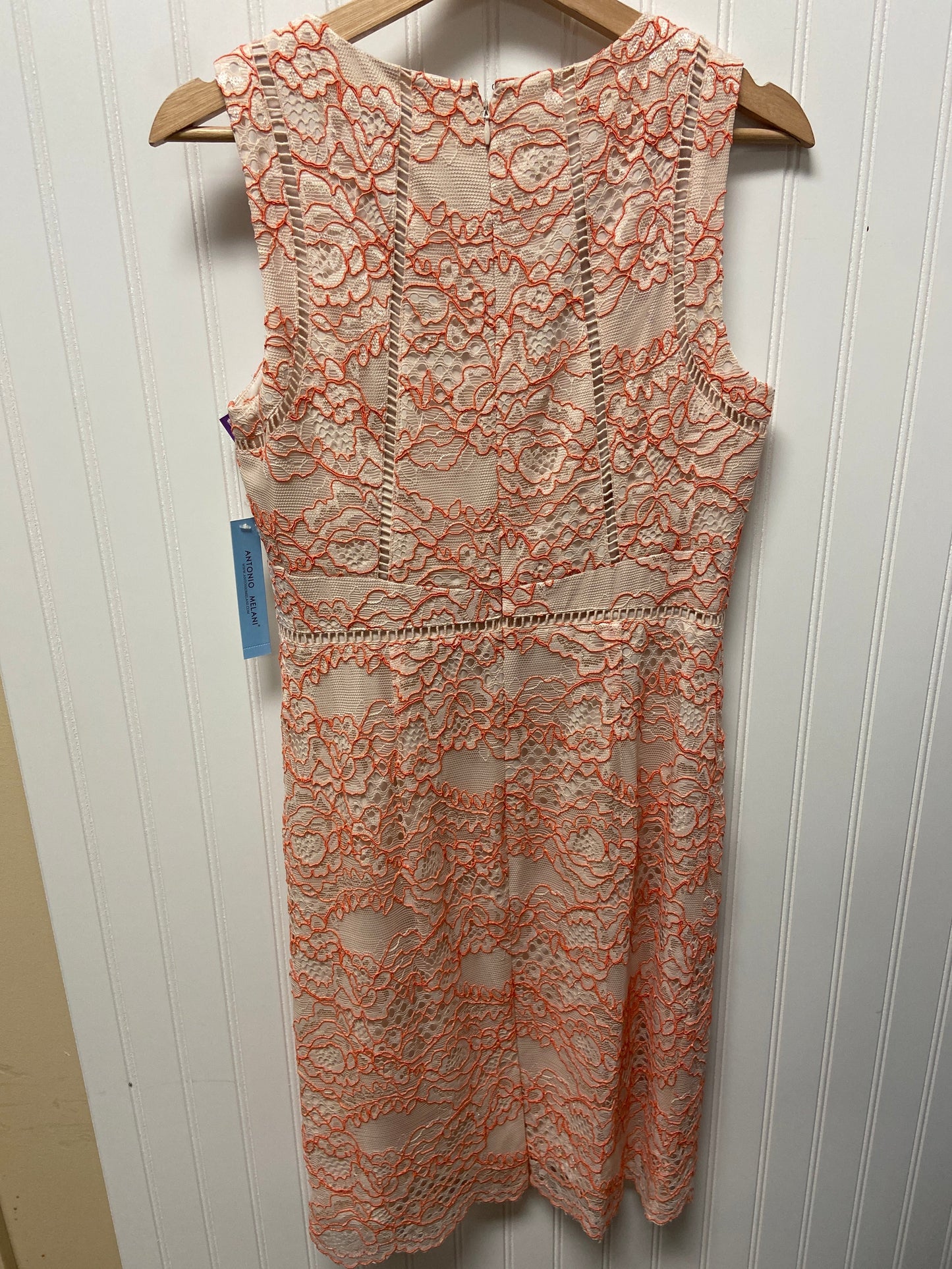 Peach Dress Party Midi Antonio Melani, Size 6