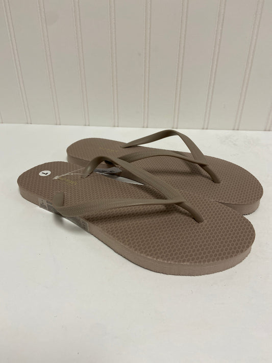 Taupe Sandals Flip Flops Old Navy, Size 7