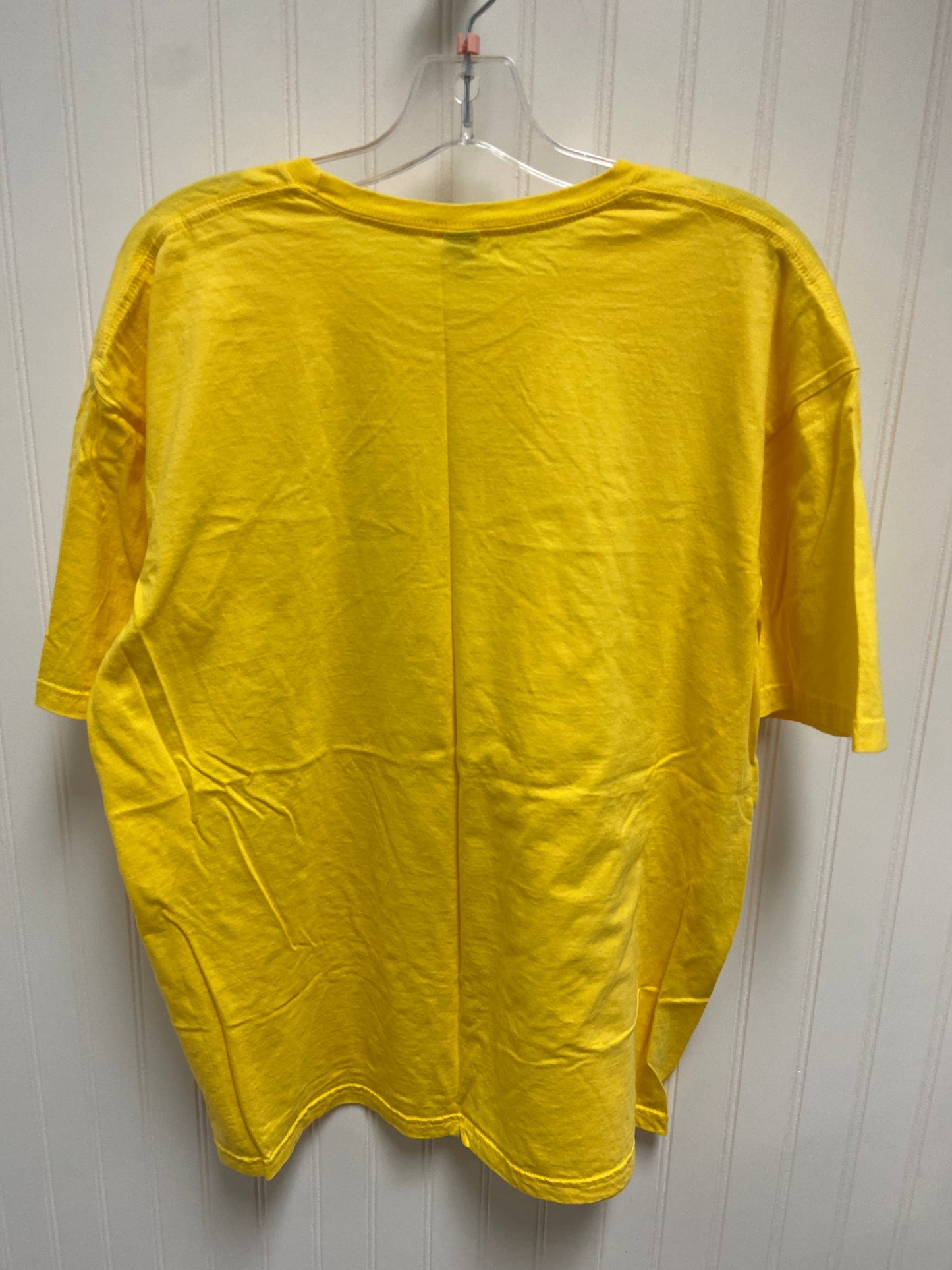 Top Short Sleeve By Disney Store In Yellow, Size: Xl