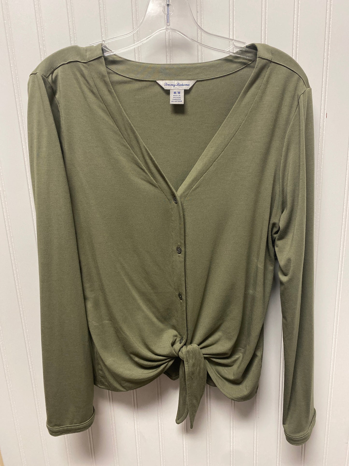 Top Long Sleeve By Tommy Bahama In Green, Size: M