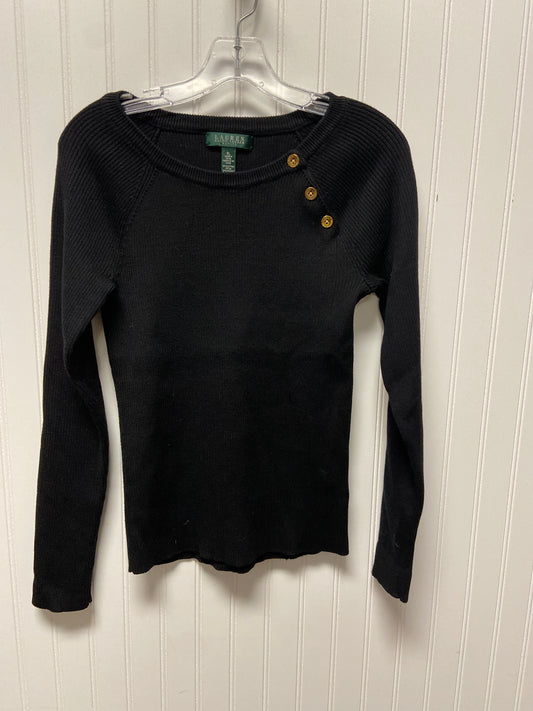 Sweater By Lauren By Ralph Lauren In Black, Size: Lp