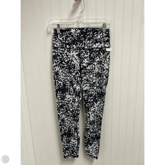 Athletic Leggings By Fabletics In Black & White, Size: Xs