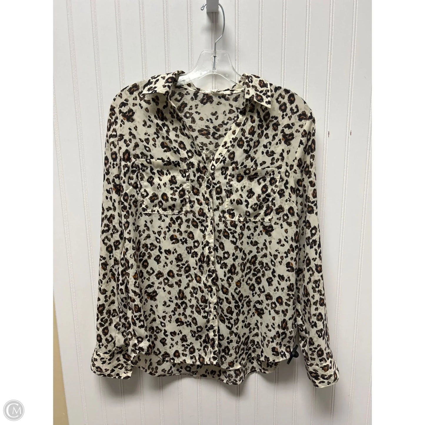 Top Long Sleeve By Maurices In Animal Print, Size: S