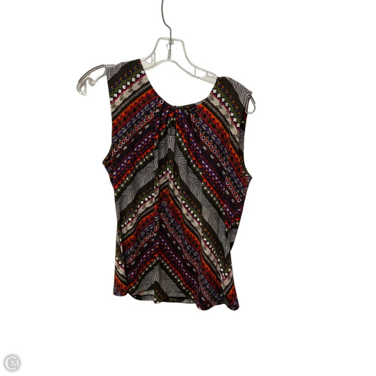 Top Sleeveless By Calvin Klein In Multi-colored, Size: L