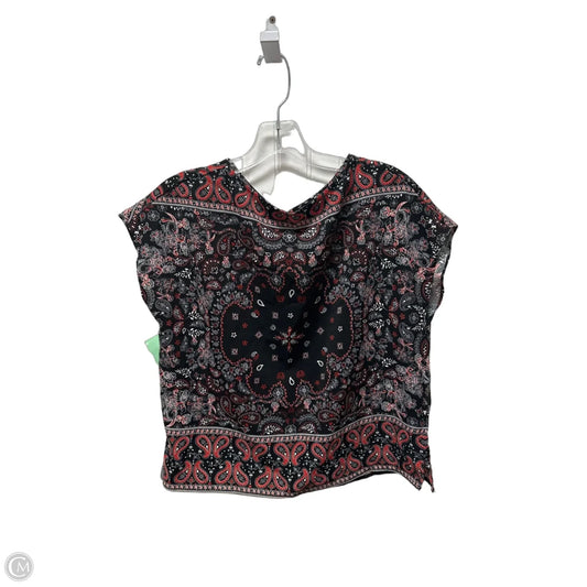 Top Short Sleeve By Rachel Roy In Black & Red, Size: S