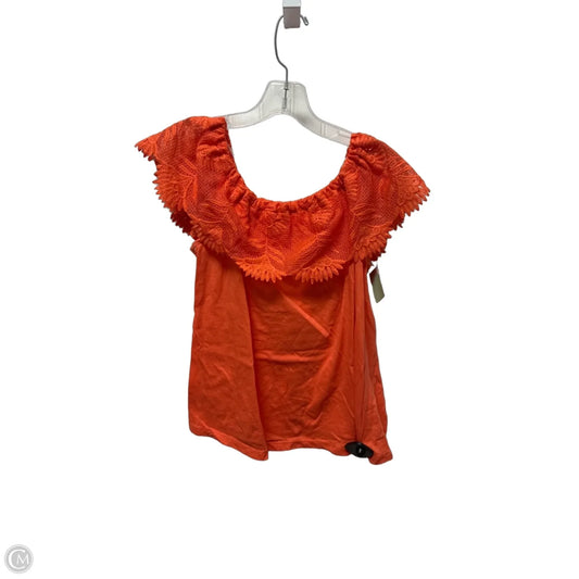 Top Short Sleeve By A New Day In Orange, Size: S