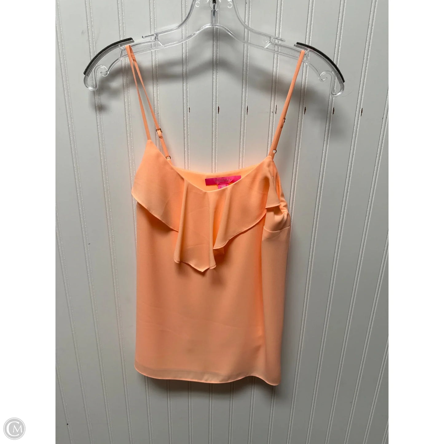 Top Sleeveless Designer By Lilly Pulitzer In Orange, Size: Xs