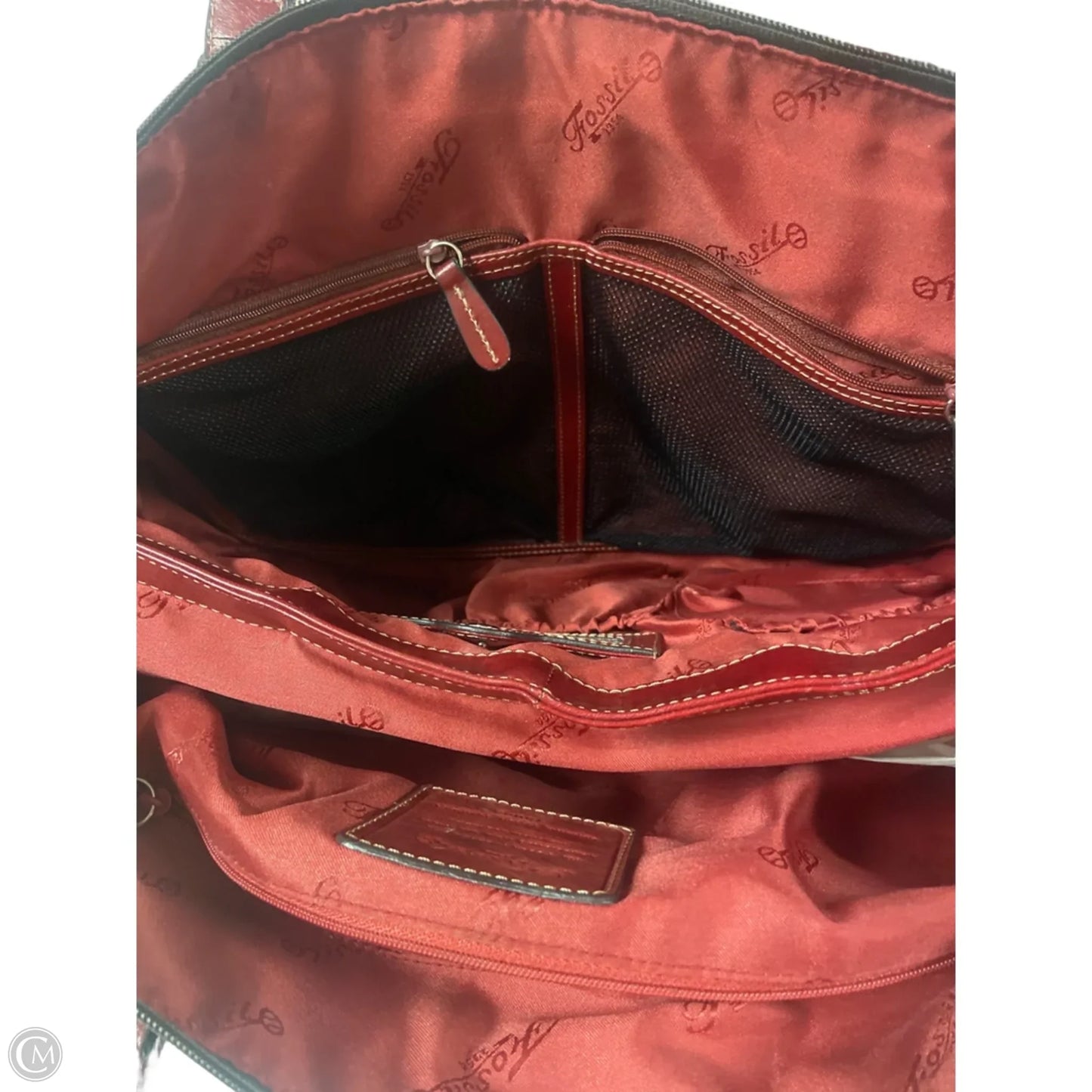 Handbag By Fossil, Size: Large