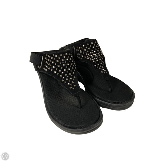 Sandals Heels Stiletto By Skechers In Black, Size: 7