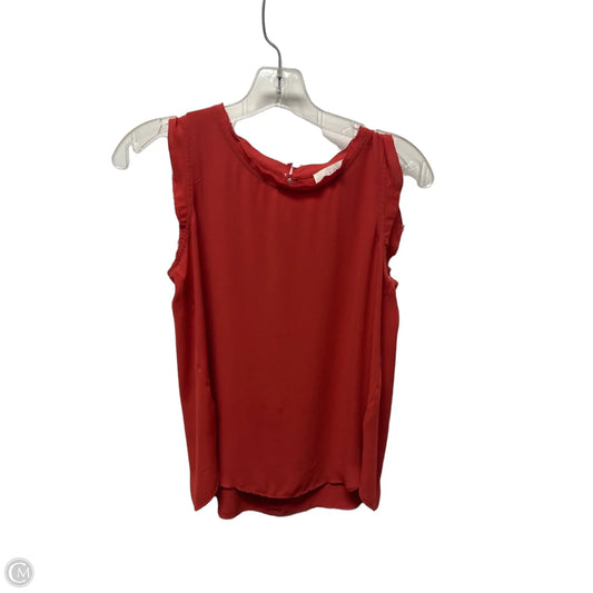 Top Sleeveless By Loft In Pink, Size: S