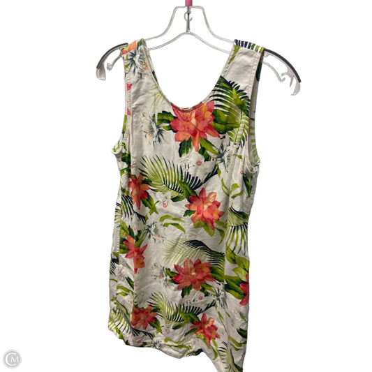 Dress Casual Midi By Tommy Bahama In Floral Print, Size: M