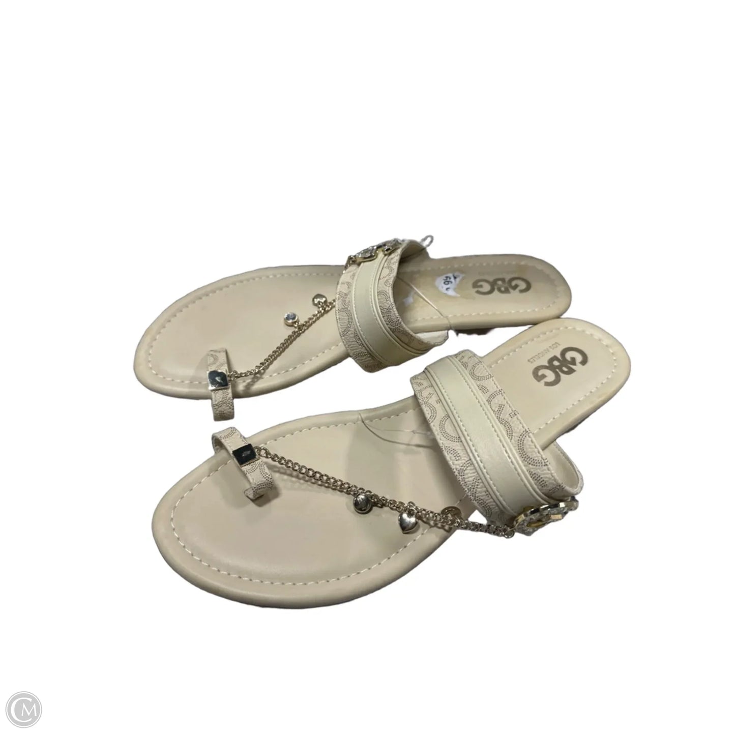 Sandals Flats By Clothes Mentor In White, Size: 10