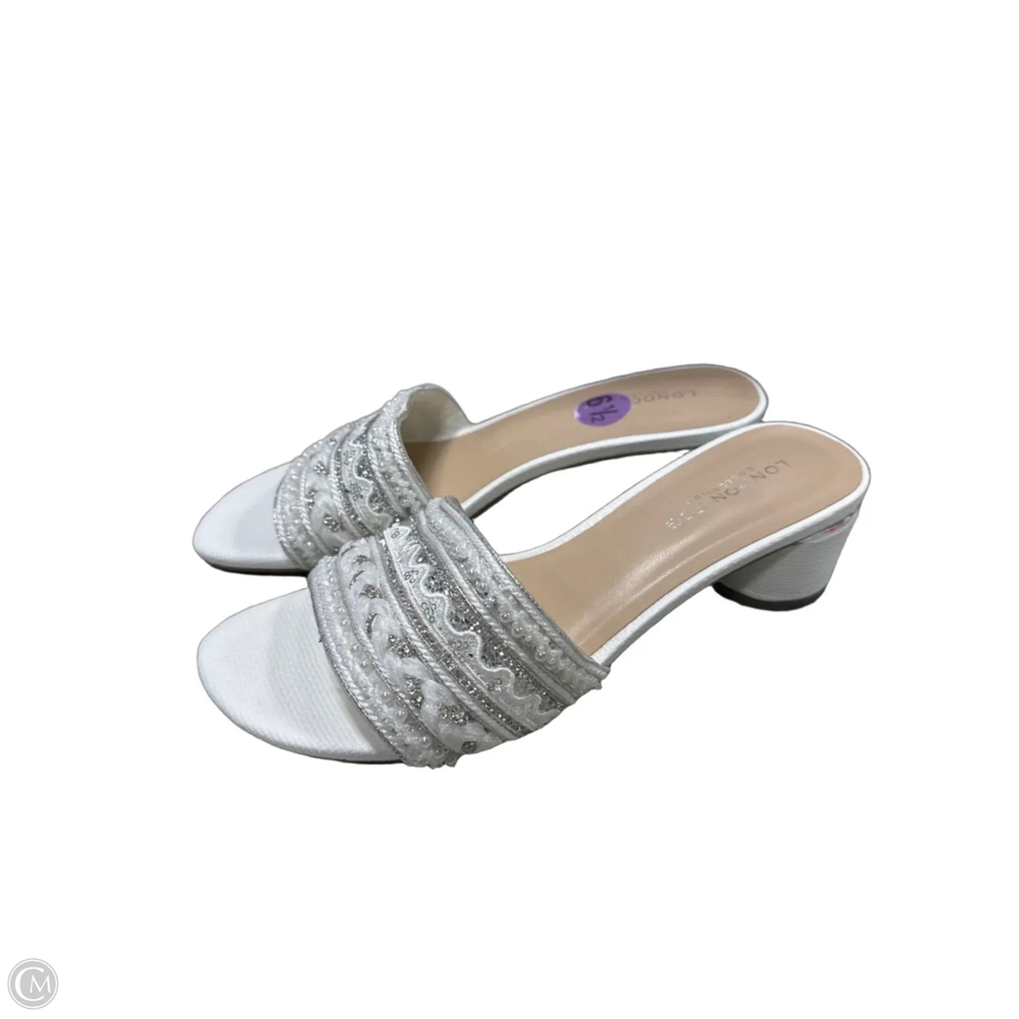 Shoes Heels Block By London Fog In White, Size: 6.5