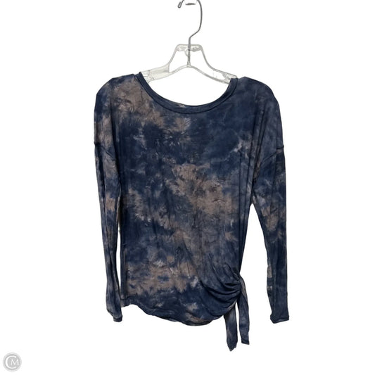Athletic Top Long Sleeve Crewneck By Lululemon In Tie Dye Print, Size: M