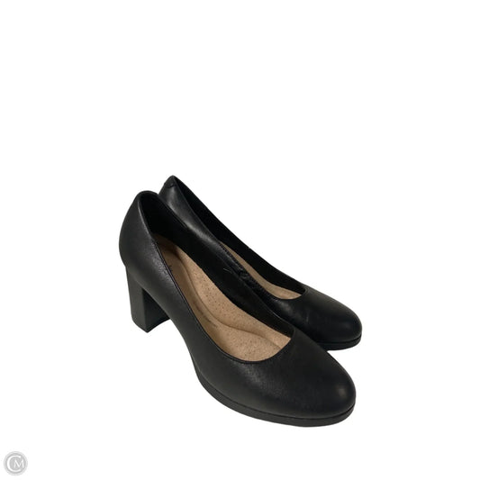 Shoes Heels Block By Clarks In Black, Size: 7.5