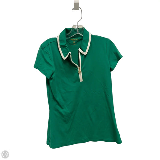 Top Short Sleeve Designer By Lilly Pulitzer In Green, Size: S