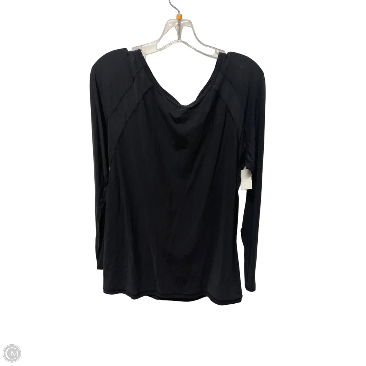 Athletic Top Long Sleeve Crewneck By Lululemon In Black, Size: M