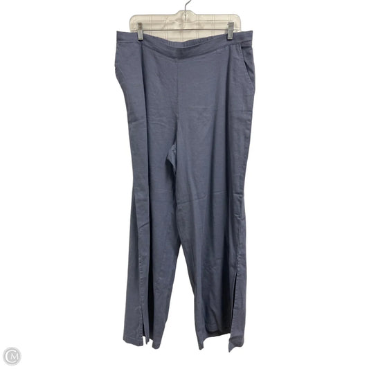 Pants Linen By Cable And Gauge In Blue, Size: L