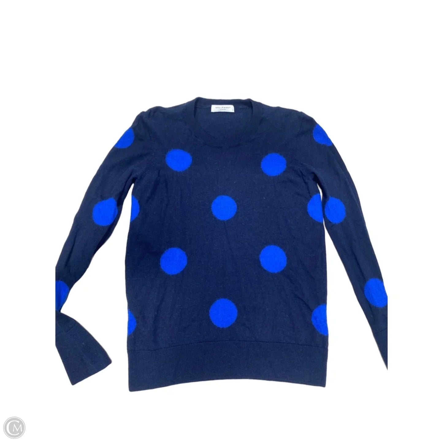 Sweater By Equipment In Blue, Size: S