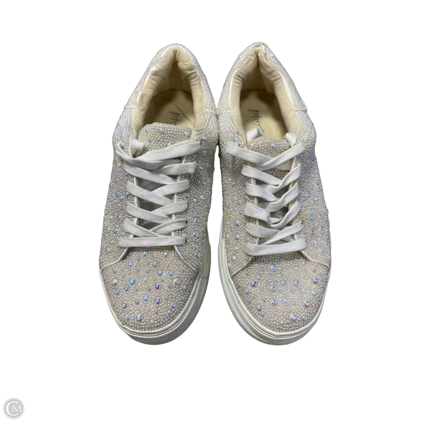 Shoes Sneakers By Betsey Johnson In White, Size: 8