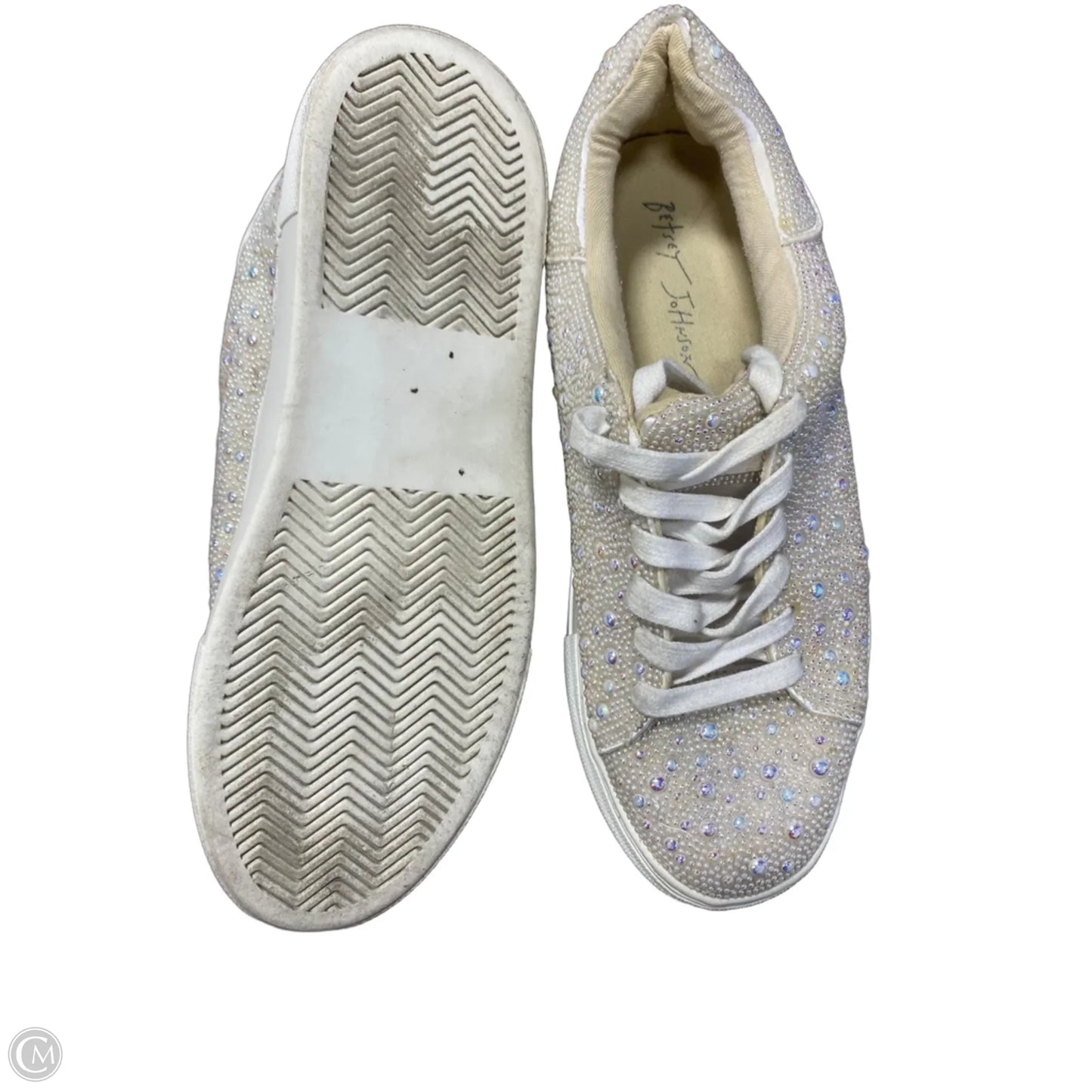 Shoes Sneakers By Betsey Johnson In White, Size: 8