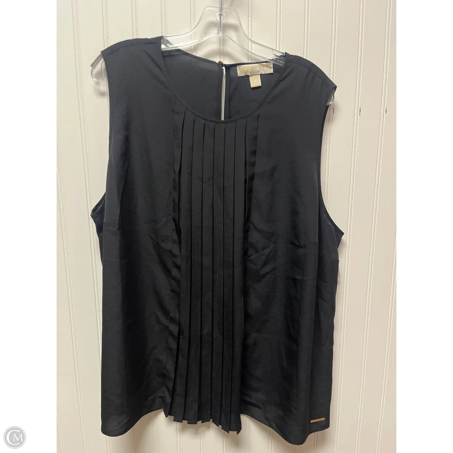 Top Sleeveless By Michael By Michael Kors In Black, Size: 3x