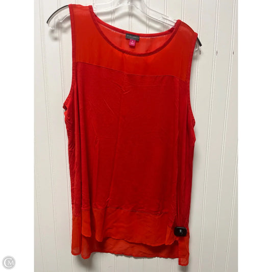Top Sleeveless By Vince Camuto In Red, Size: Xl