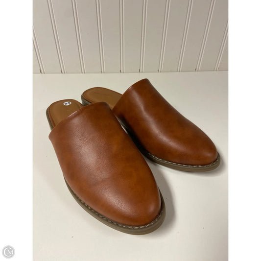 Shoes Flats By Universal Thread In Brown, Size: 8.5