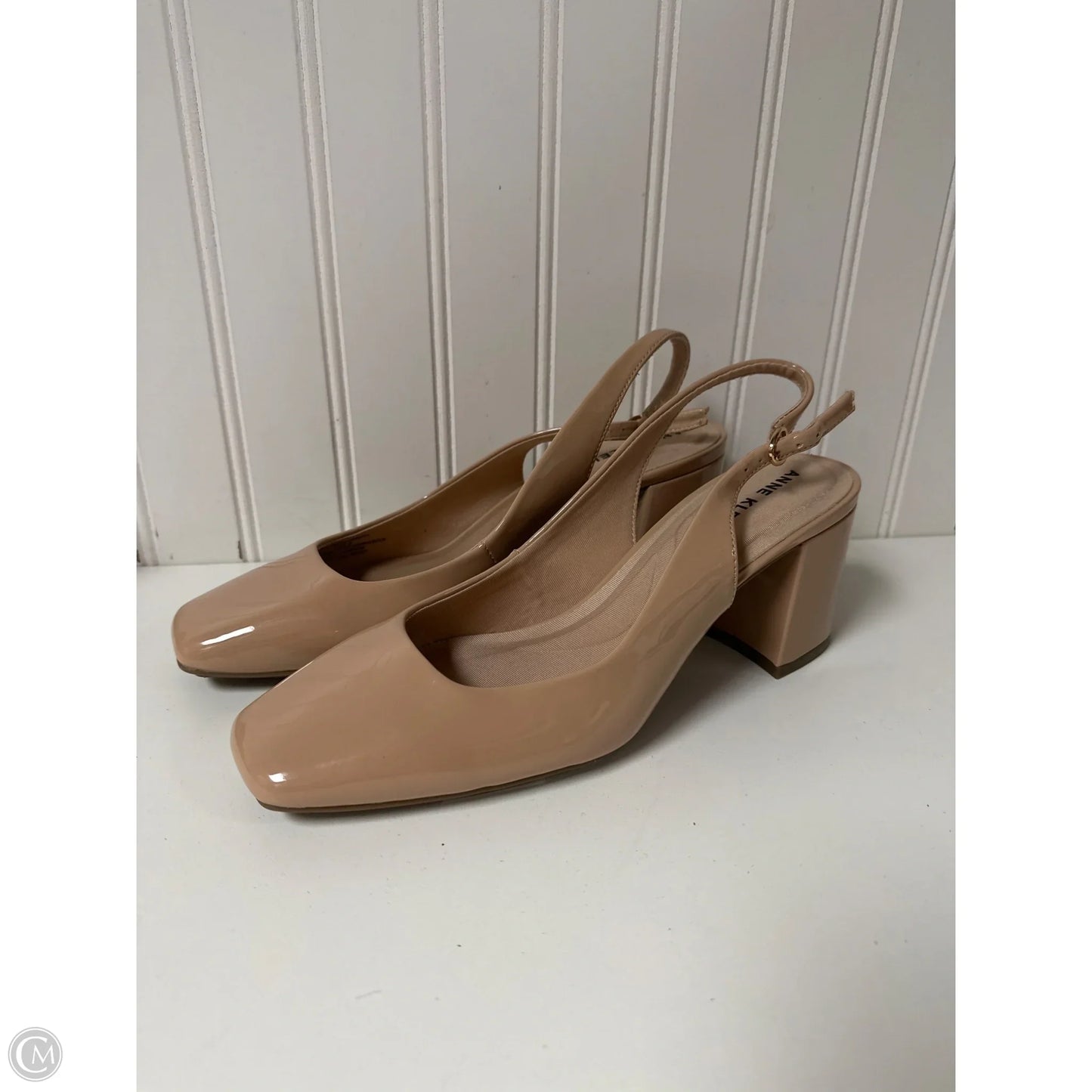 Sandals Heels Block By Anne Klein In Beige, Size: 9
