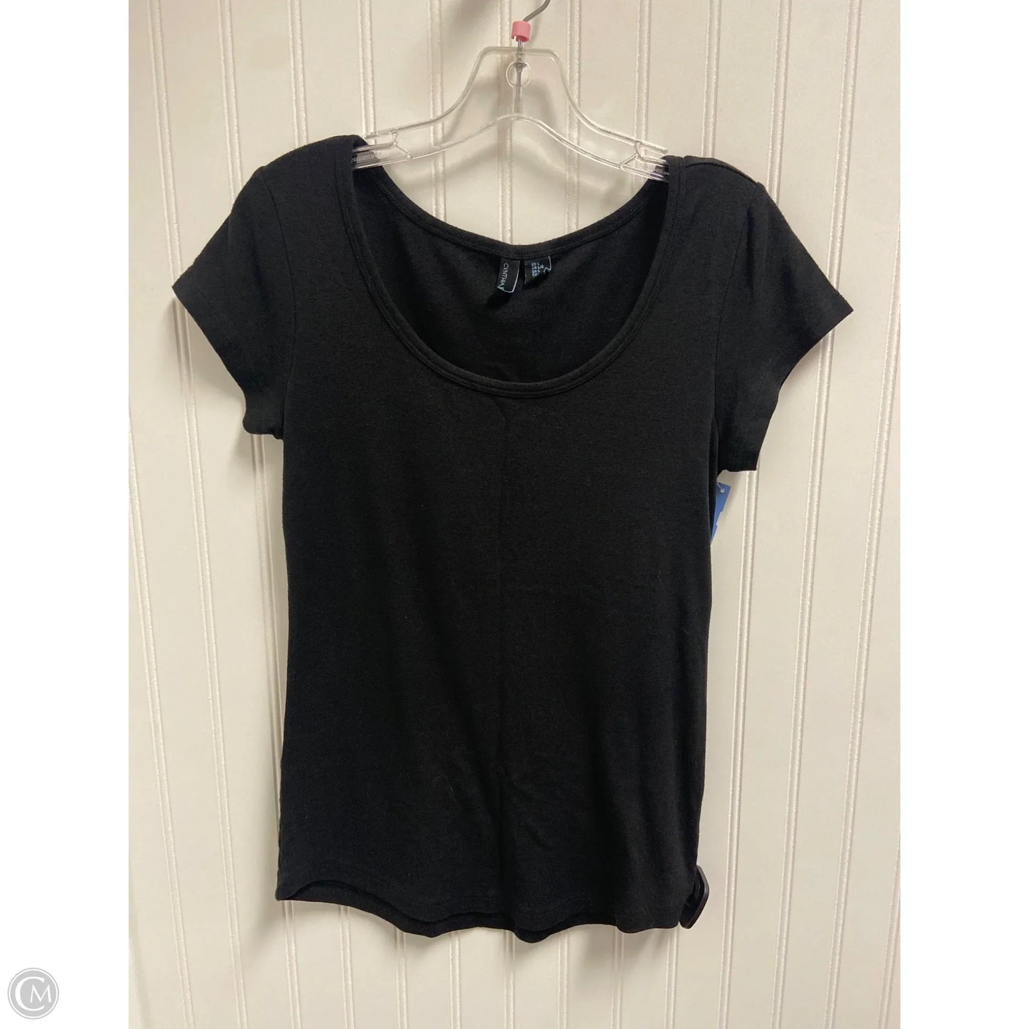 Top Short Sleeve By Cynthia Rowley In Black, Size: L