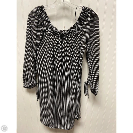 Top Long Sleeve By Express In Polkadot Pattern, Size: M