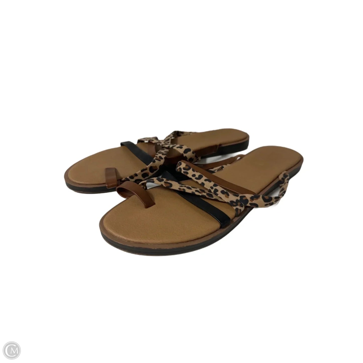 Sandals Flats By Kenneth Cole Reaction In Animal Print, Size: 9.5