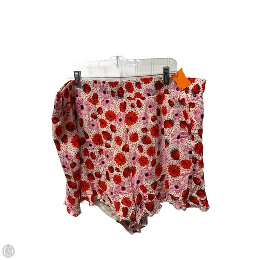 Shorts By Torrid In Pink & Red, Size: 2x