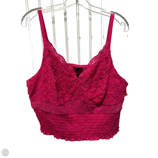 Top Sleeveless By Torrid In Pink, Size: 2x