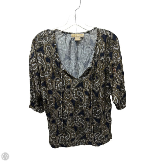 Top Short Sleeve By Michael By Michael Kors In Blue, Size: M