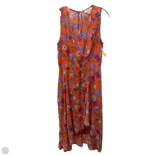 Dress Casual Maxi By Calvin Klein In Floral Print, Size: M