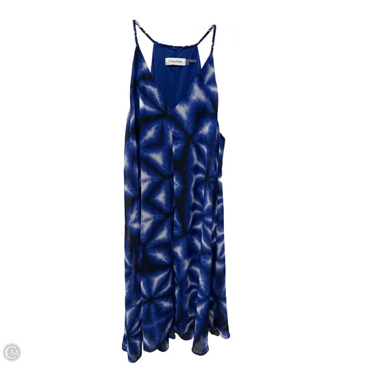 Dress Casual Midi By Calvin Klein In Blue, Size: S