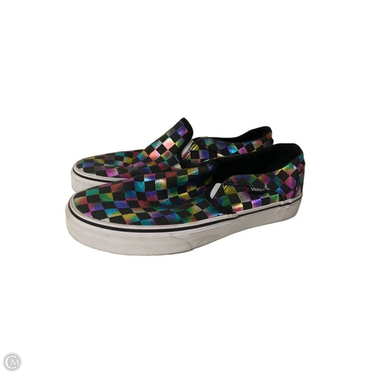 Shoes Flats By Vans In Multi-colored, Size: 9
