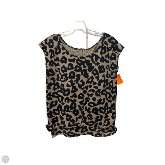 Top Sleeveless By Loft In Animal Print, Size: S