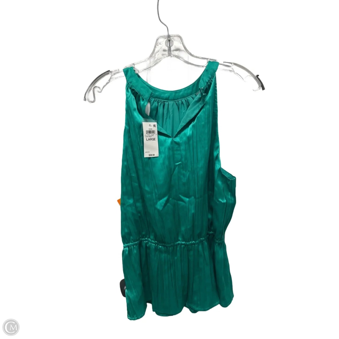 Top Sleeveless By Inc In Green, Size: L