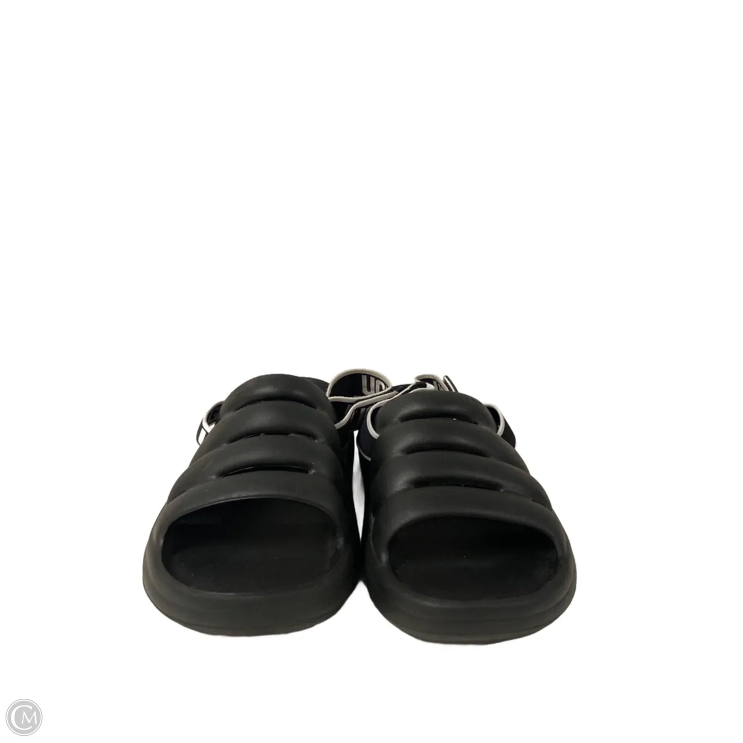 Slippers Designer By Ugg In Black, Size: 9
