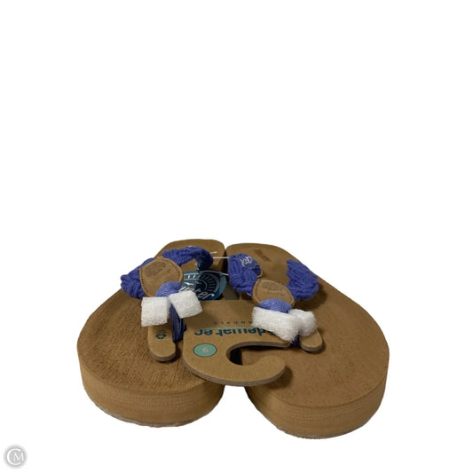 Sandals Flip Flops By Clothes Mentor In Black & Brown, Size: 9